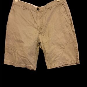 Dockers Men's Khaki Flat Front Shorts